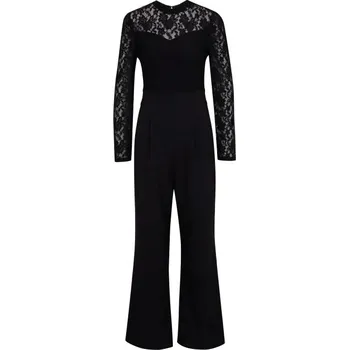 Dámský overall Černý dámský overal s krajkovým detailem ORSAY
