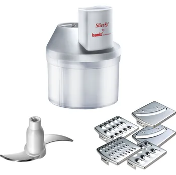Krouhač/kráječ zeleniny SLICESY, multifunkční, světle šedá, bamix - doprava zdarma od 2999 Kč