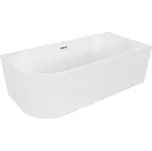 MEXEN GIA VOLNĚ STOJÍCÍ ROHOVÁ VANA S DRÁŽKAMI PRAVÁ BÍLÁ MATNÁ 170 x 80