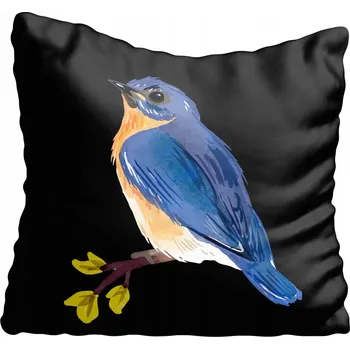 Povlak na polštářek Povlak na polštář pták, akvarel 45x45cm