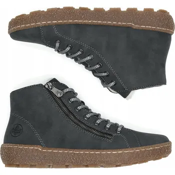 Dámská zimní obuv Rieker dámské kotníkové boty s plochým podpatkem velikost 36