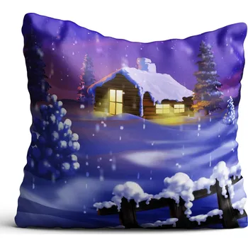 Polštář Povlak na polštář s vánočním motivem, hvězda, 40x40 cm