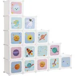 Dětský regál se 16 přihrádkami LPC902W