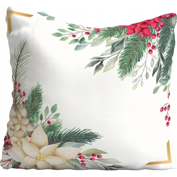 Polštář Povlak na polštářek s vánočním motivem, hvězda, 20x20 cm