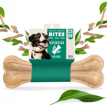 Pamlsek pro psa Přírodní tvrdá žvýkací kost pro psa, lisovaná kost 12,5 cm Pamlsek