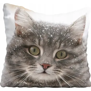 Povlak na polštářek Dekorační povlak na polštář s motivem kočky 30x30 cm
