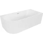 MEXEN GIA VOLNĚ STOJÍCÍ ROHOVÁ VANA S DRÁŽKAMI PRAVÁ BÍLÁ MATNÁ 170 x 80