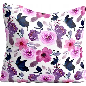 Povlak na polštářek Povlak na polštář akvarel motýli 60x60cm 1490