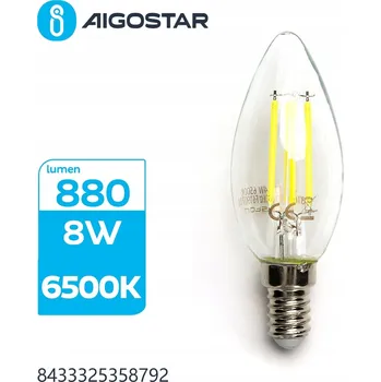 Žárovka LED žárovka 8W E14 svíčka, studená bílá