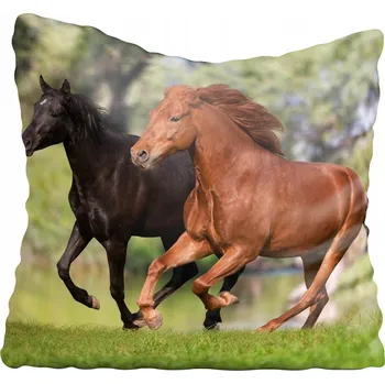 Povlak na polštářek Dekorační povlak na polštář s koňmi 65x65 cm