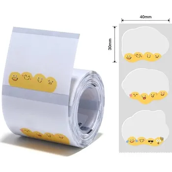 Kotouček do pokladny a tiskárny štítků Niimbot štítky T 41x31mm 220ks Emoji pro B21, B21S, B3, B1S