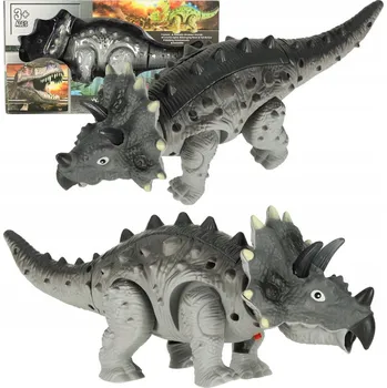 Hračka pro nejmenší RC dinosaurus Ikonka Triceratops dálkově ovládaný chodí svítí řve