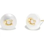 Coach Náušnice z mosazi se syntetickou perlou 37351511GLD107 + 2 měsíce na vrácení zboží