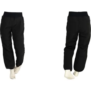 Chlapecké kalhoty Kocour Mourek Kalhoty dětské softshellové zimní s fleecem černé Velikost 152