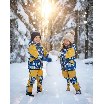 Chlapecká bunda Kocour Mourek BUNDA ZIMNÍ S BERÁNKEM Lední medvědi ve svetru Velikost 122/128