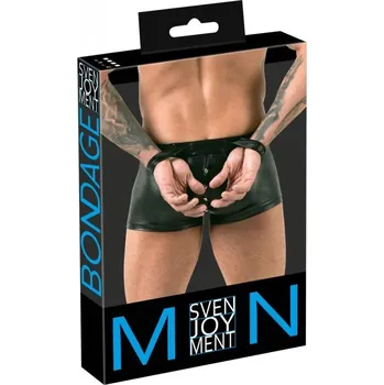 Lesklé boxerky s pouty na zadku, S