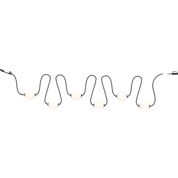 Venkovní osvětlení PAULMANN Plug & Shine LED světelný řetěz Naima základní sada IP67 3000K 6x1W 5,88m černá - PAULMANN P 94910