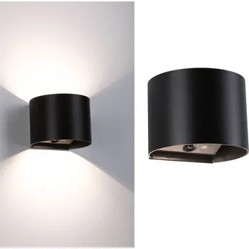 Svítidlo PAULMANN LED nabíjecí nástěnné svítidlo Nyora IP44 3000K 135x120mm 2x1W černá - PAULMANN P 71284