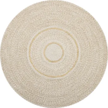 Koberec Ručně vázaný kusový koberec Cirra J-50 Natural kruh, 80x80 (průměr) kruh, béžová, chodba / předsíň, Diamond Carpets India - 1 rok na vrácení + DOPRAVA ZDARMA k Vám i zpět