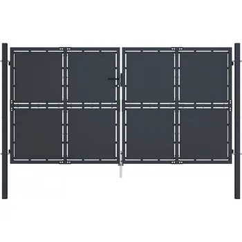 vidaXL Zahradní brána ocel 300 x 175 cm antracitová