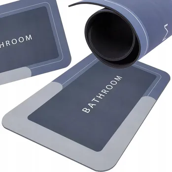 Koupelnová předložka KOUPELNOVÁ PŘEDLOŽKA RYCHLESCHNOUCÍ 60x40 OBDÉLNÍKOVÁ PĚNOVÁ ROHOŽKA