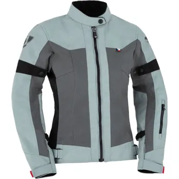 Moto bunda Bunda PSí VENTO dámská šedá/červená 38