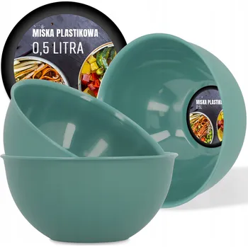 Plastová Kuchyňská Mísa Salátová Mísa 500 ml Zelená
