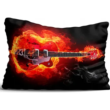 Polštář Povlak na polštář Kytara 50x70 cm