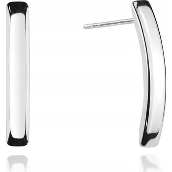 Náušnice Náušnice se širokým zaobleným proužkem STŘÍBRO ryzost 925