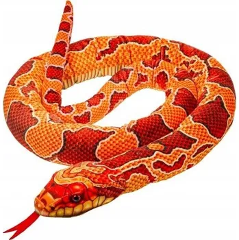 plyšák Plyšový Had 180 cm Zoo Plyšák oranžový