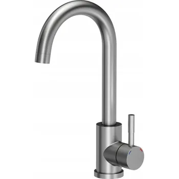 Vodovodní baterie Stojánková kuchyňská baterie Steiner KATE, stříbrná a šedá