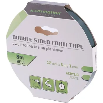 Lepicí páska Oboustranná páska Carmotion 86880 9 mm x 5 m černá