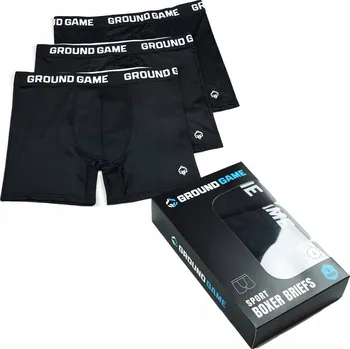 Pánské boxerky GROUND GAME SPORTS 3 páry Černé vel. XXL