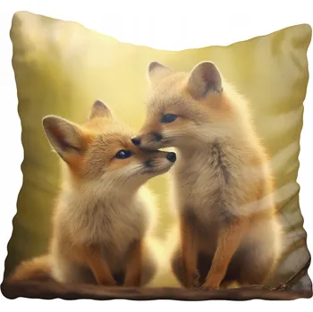 Povlak na polštářek Dekorační povlak na polštář liška 80x80 cm