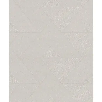 Tapeta Tapeta geometrický motiv trojúhelníky béžový perleťový ecru