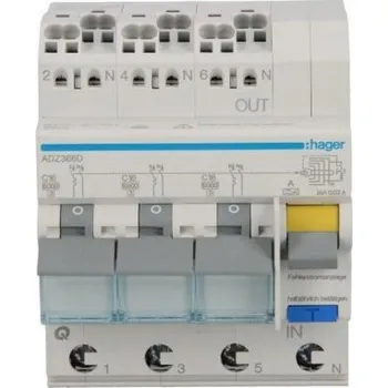 vypínač Proudový chránič Hager 230 V IP20 16 A