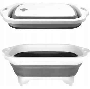 Skládací mísa MatMay šedo-bílá 5 l