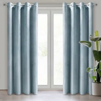 Závěs z měkkého sametu s sametovou strukturou 140 x 250 cm