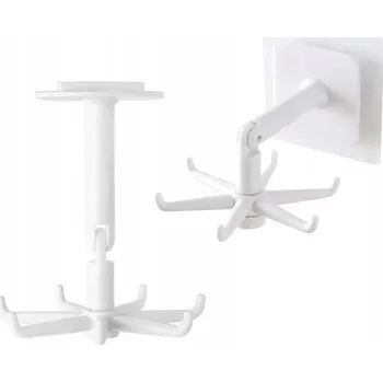 Věšák AG880 KUCHYŇSKÝ VĚŠÁK S OTOČNÝM HÁKEM SAMOLEPICÍ