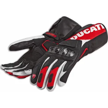 Moto rukavice Rukavice Ducati Performance C3 unisex černo-červeno-bílé L(9)