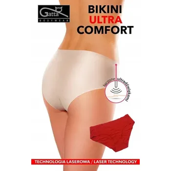 Kalhotky GATTA BIKINI COMFORT, bezešvé kalhotky, RED APPLE XL