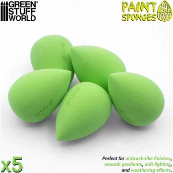 Plastikový model Teardrop Paint Sponges – aplikační houbičky ve tvaru kapky (5 ks)
