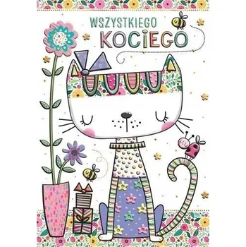 Přání A5 Kočka - jaro