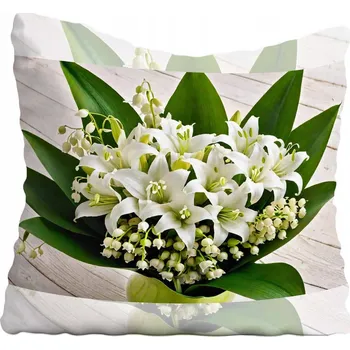 Polštář Povlak na polštář s květinami 50x50 cm