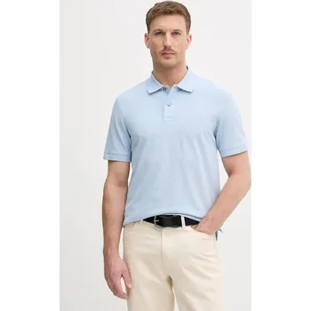 Pánské tričko Bavlněné polo tričko BOSS Pallas 50553564 modrá 50X, vel. XXXL
