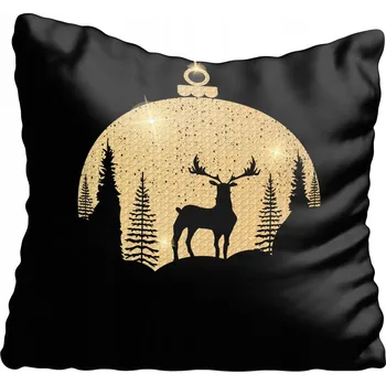 Polštář Povlak na polštář s vánočním motivem, hvězda, 40x40 cm