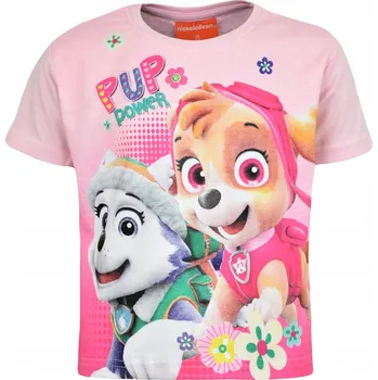 Chlapecké tričko Dětské tričko Tlapková patrola SKYE bavlněné tričko pro dívky, velikost 128