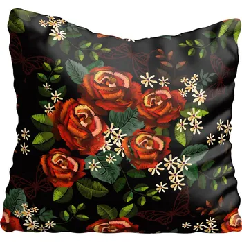 Povlak na polštářek Dekorační povlak na polštář Květiny akvarel 20x20 cm