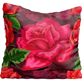 Povlak na polštářek Dekorační povlak na polštář Květiny akvarel 70x70 cm