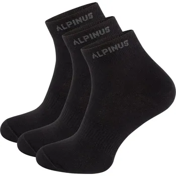 Ponožky Alpinus Split , 3 kusy, černé, 39-42 EU